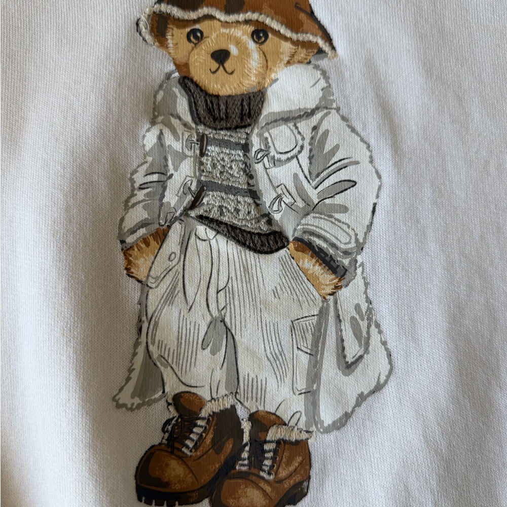 Polo Ralph Lauren Polo Bear Sweatshirt XL Cream - Picture 7 of 8